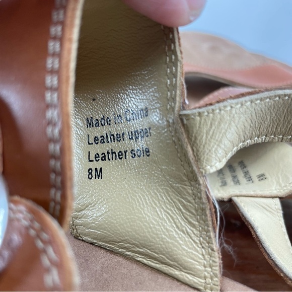 Michael Kors 100% brown Leather Designer Collection Sandals Sz 8 silver hardware - Picture 4 of 7